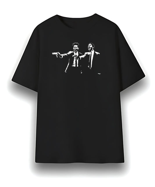Lionel Messi & Luis Suarez Parody T-Shirt Inter Miami Pulp Fiction