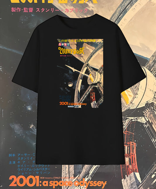 2001 A Space Odyssey T-Shirt – Original Release Japanese Movie Poster 1968 Graphic Tee