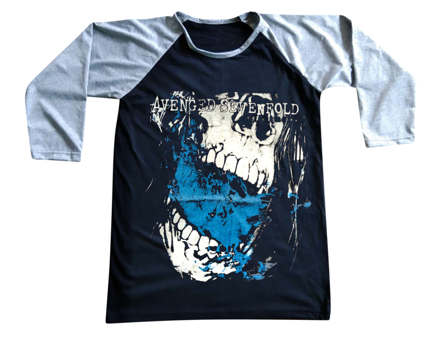 Unisex Avenged Sevenfold Raglan 3/4 Sleeve Baseball T-Shirt