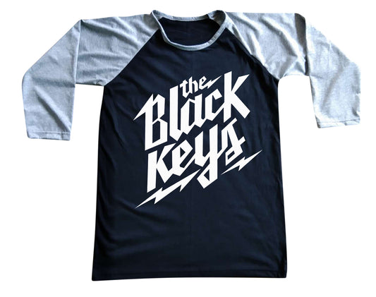 Unisex The Black Keys Raglan 3/4 Sleeve Baseball T-Shirt
