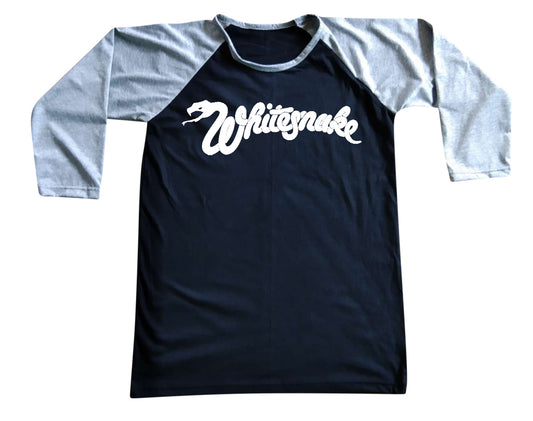 Unisex Whitesnake Raglan 3/4 Sleeve Baseball T-Shirt
