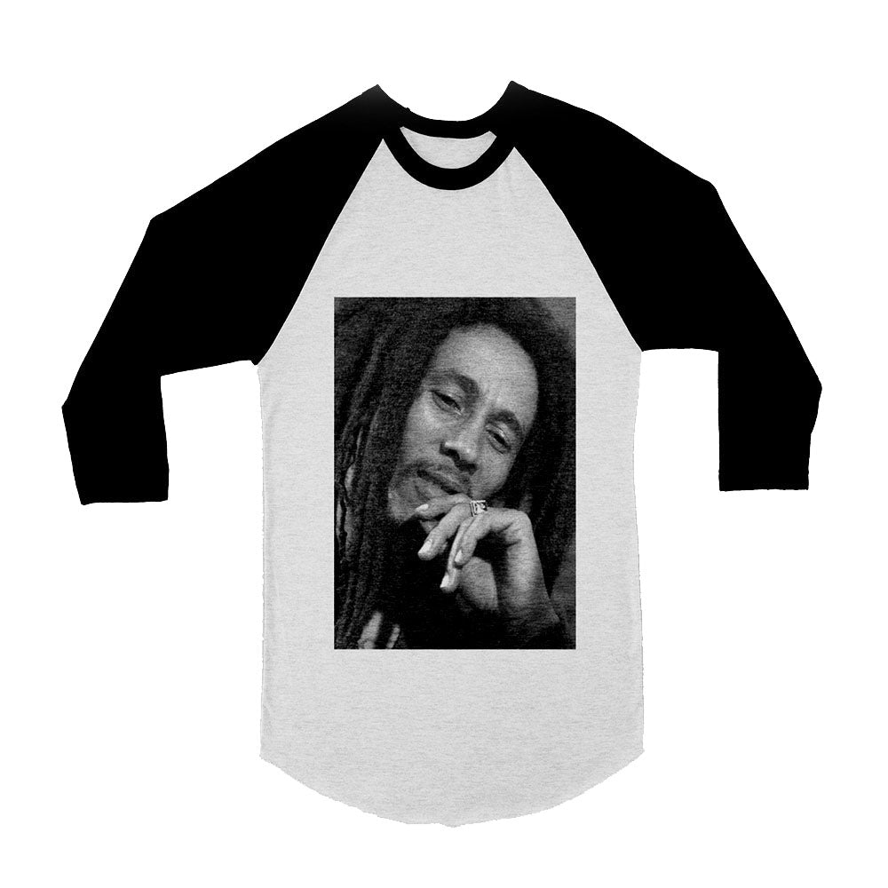 Unisex Bob Marley 3/4 Sleeve Baseball T-Shirt