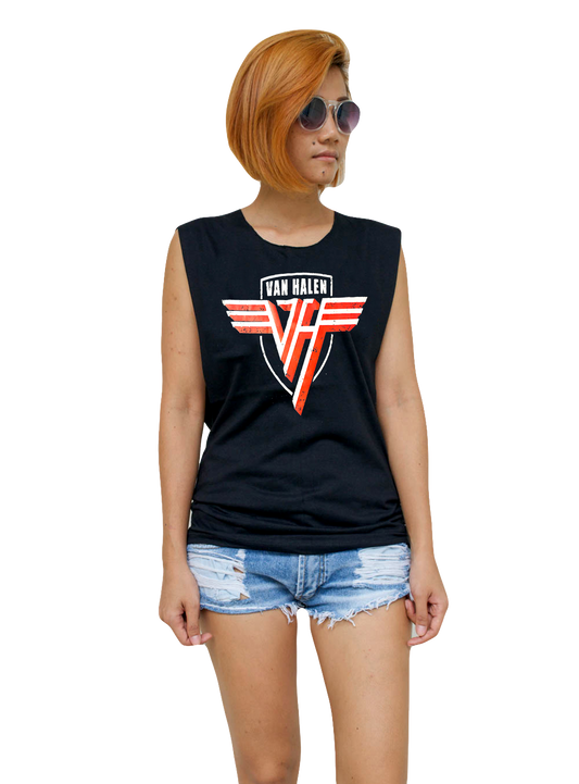 Ladies Van Halen Vest Tank-Top Singlet Sleeveless T-Shirt