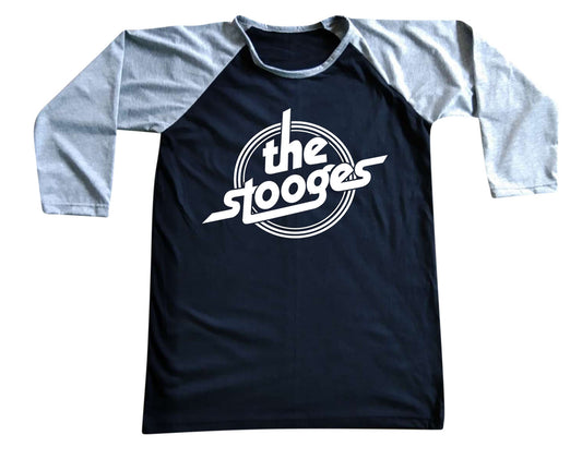 Unisex The Stooges Raglan 3/4 Sleeve Baseball T-Shirt