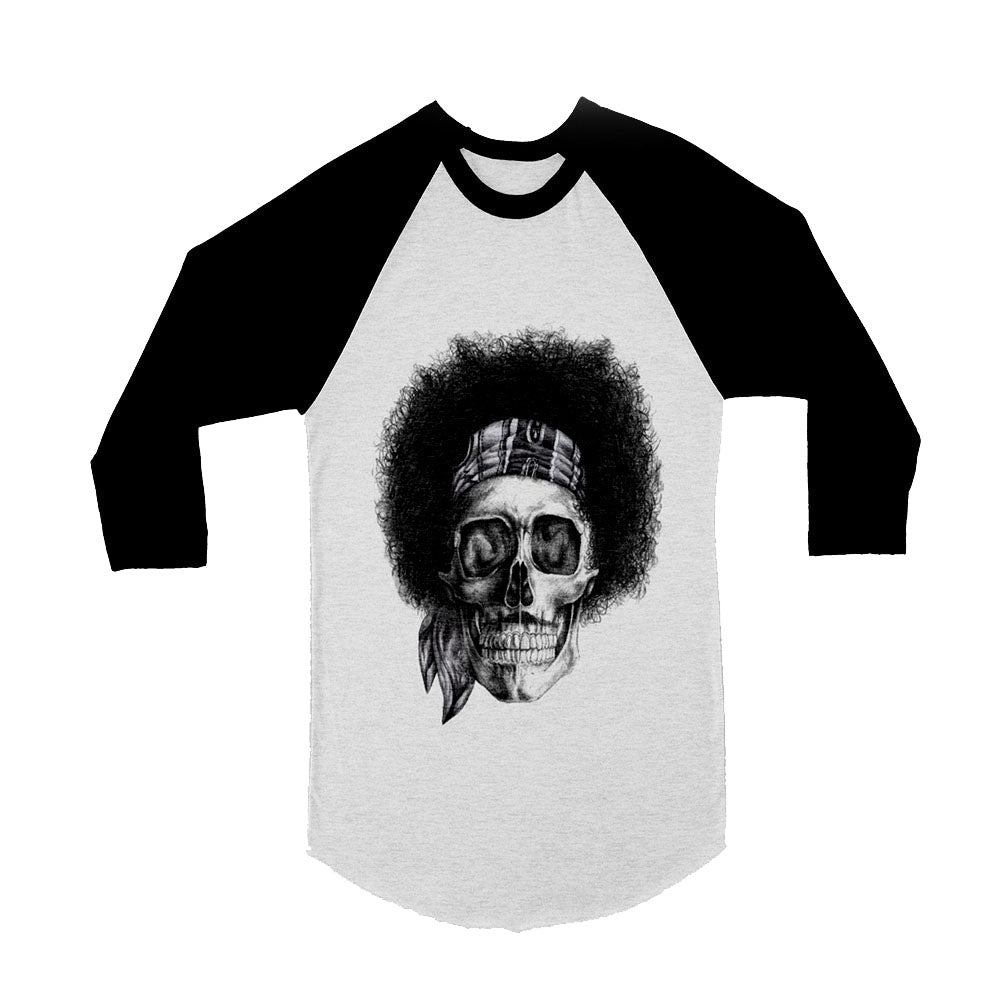 Unisex Jimi Hendrix 3/4 Sleeve Baseball T-Shirt