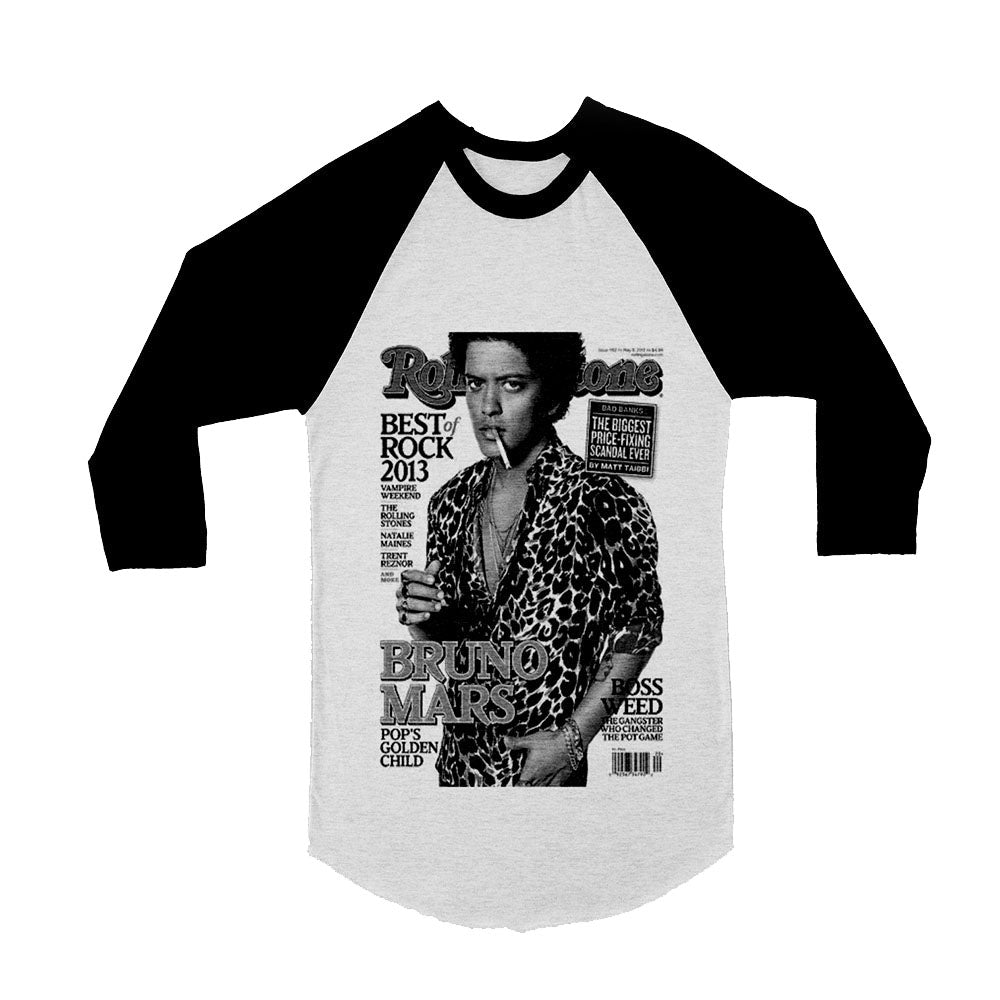 Unisex Bruno Mars 3/4 Sleeve Baseball T-Shirt