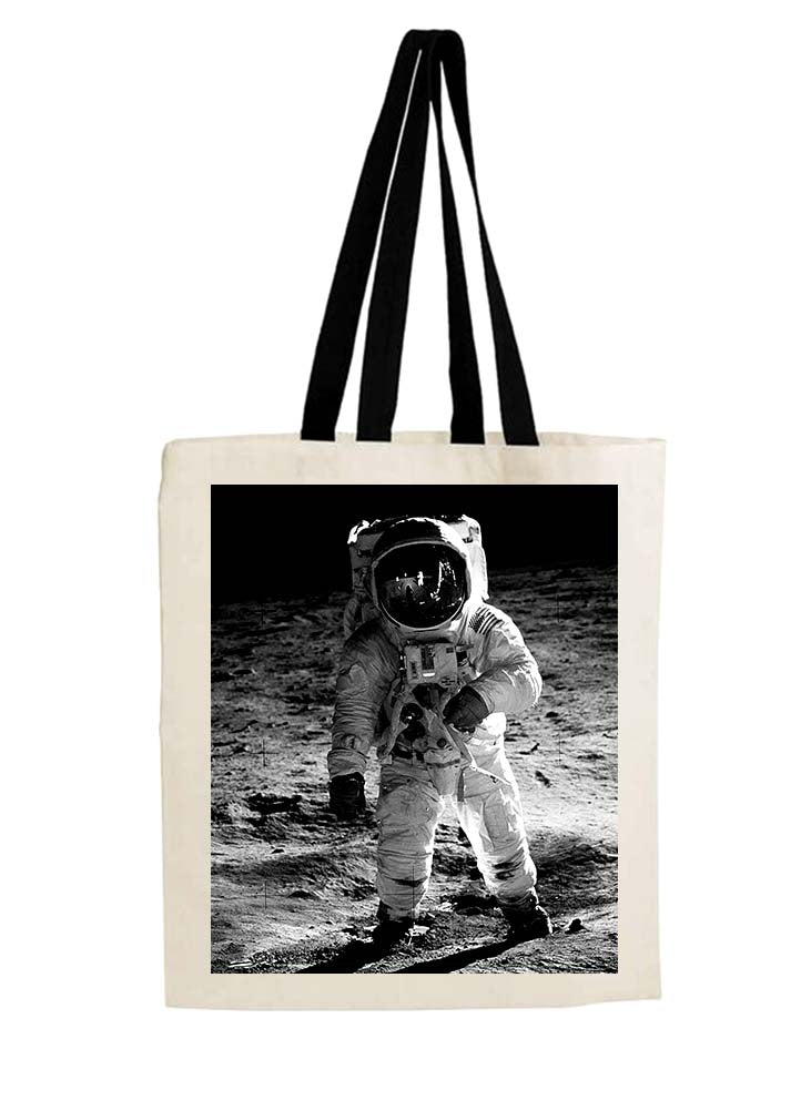 NASA Buzz Aldrin Space Moon Tote Bag