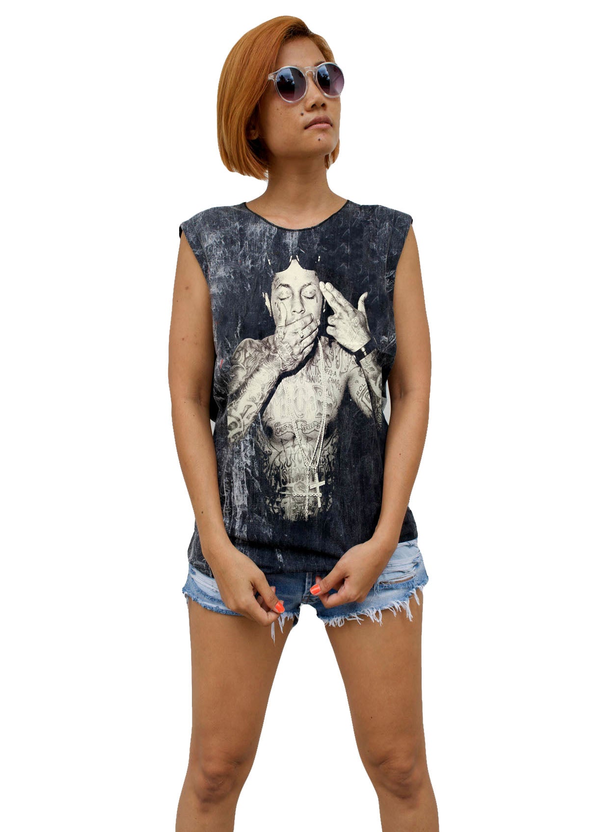 Ladies Lil Wayne Vest Tank-Top Singlet Sleeveless T-Shirt