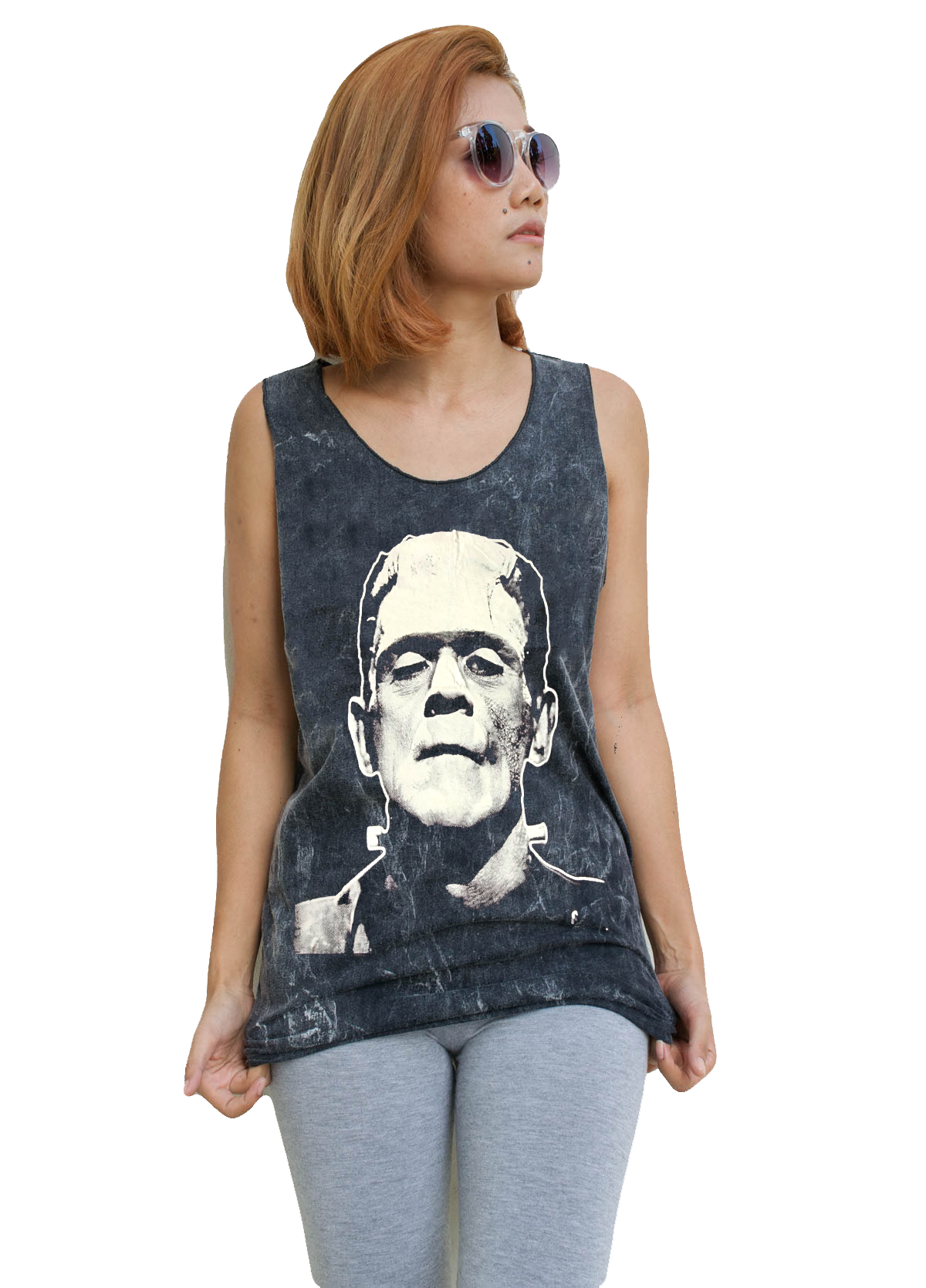 Unisex Frankenstein Tank-Top Singlet vest Sleeveless T-shirt