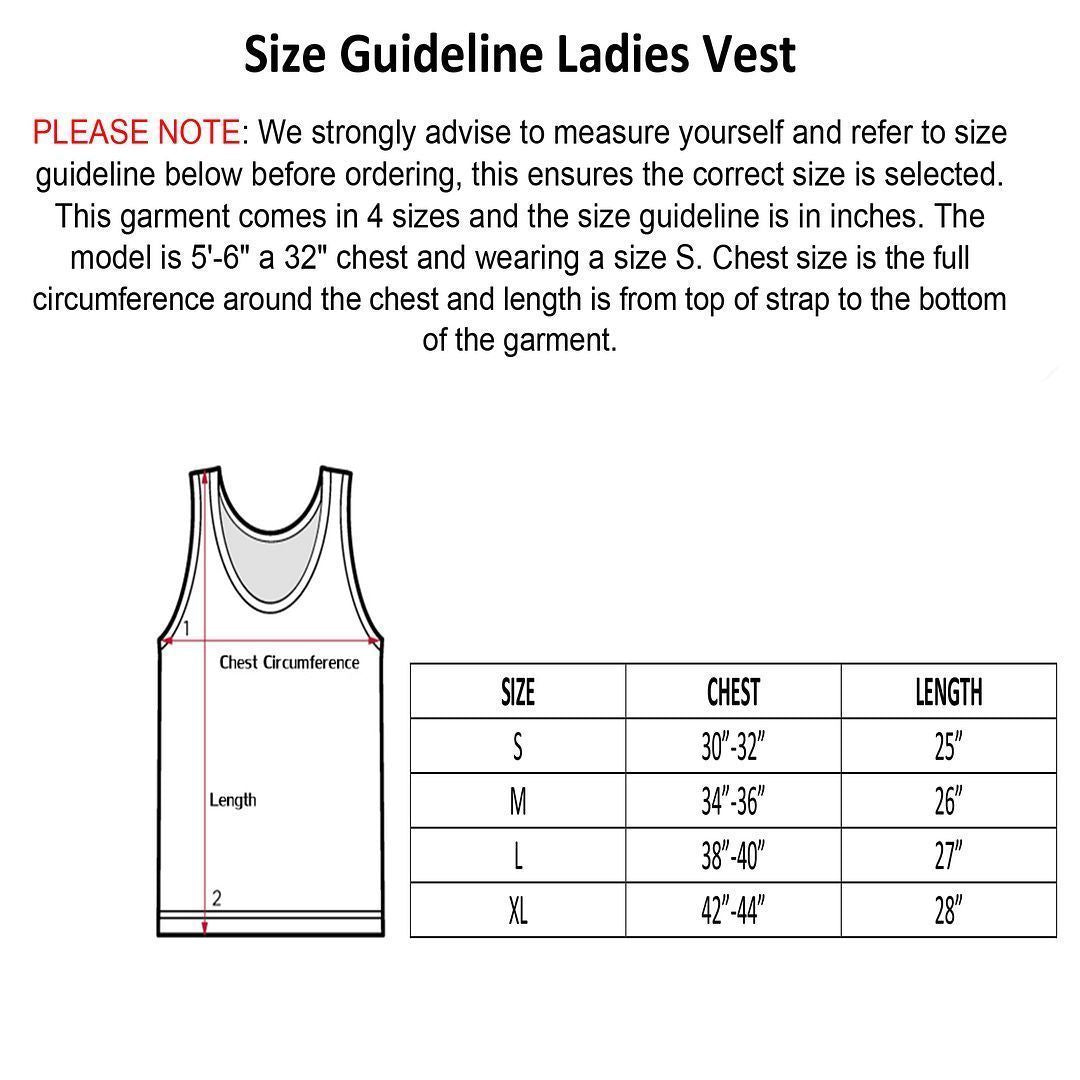 Ladies NWA Vest Tank-Top Singlet Sleeveless T-Shirt