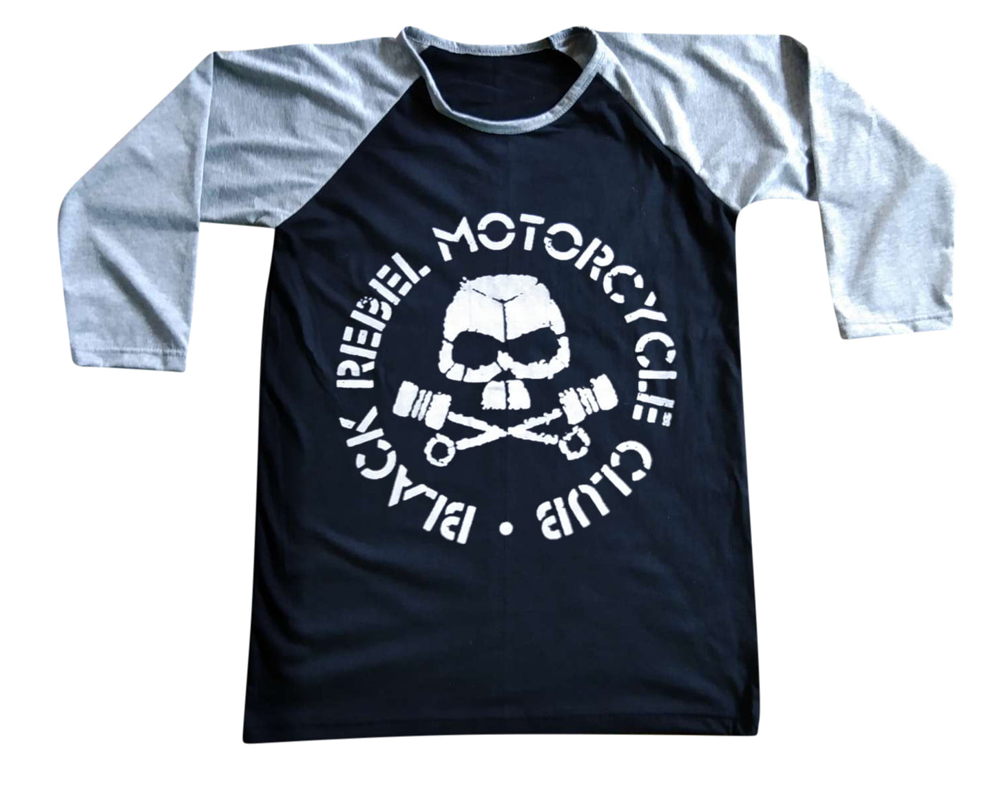 Unisex Black Rebel Motorcycle Club Raglan 3/4 Sleeve Baseball T-Shirt
