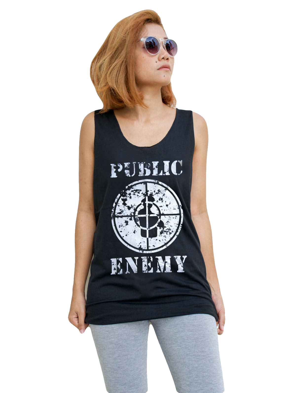 Unisex Public Enemy Tank-Top Singlet vest Sleeveless T-shirt