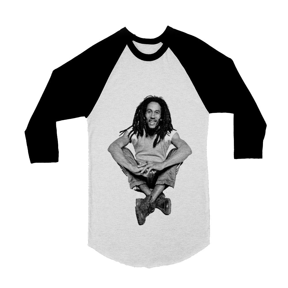 Unisex Bob Marley 3/4 Sleeve Baseball T-Shirt