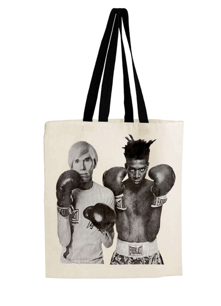 Andy Warhol Jean Michel Basquiat Tote Bag