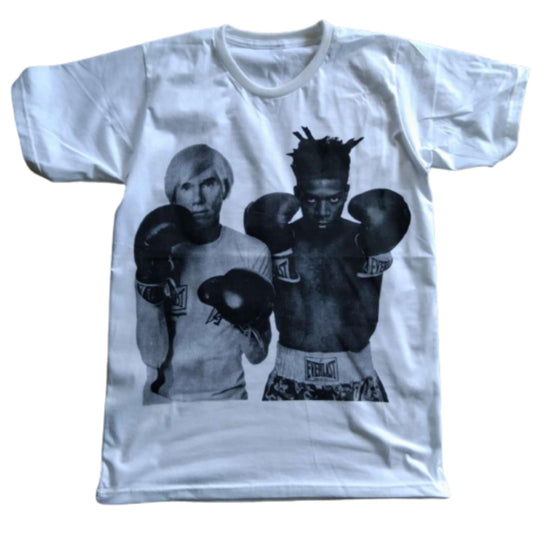 Andy Warhol Jean Michel Basquiat Short Sleeve T-Shirt - 101Box
