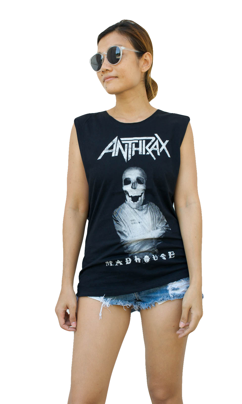 Ladies Anthrax Vest Tank-Top Singlet Sleeveless T-Shirt