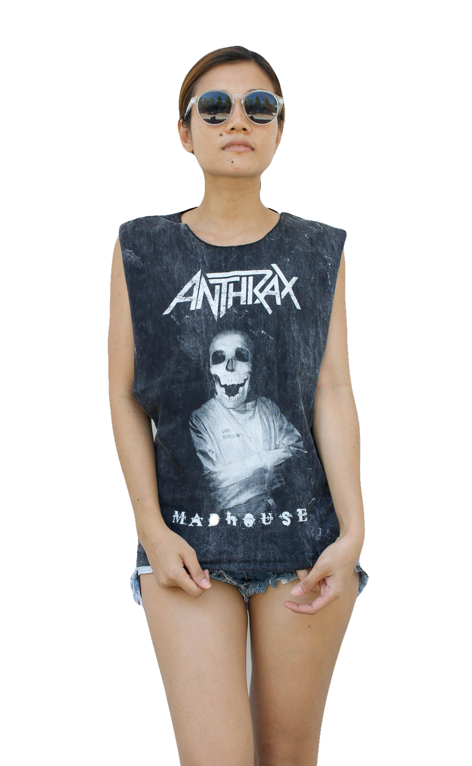 Ladies Anthrax Vest Tank-Top Singlet Sleeveless T-Shirt