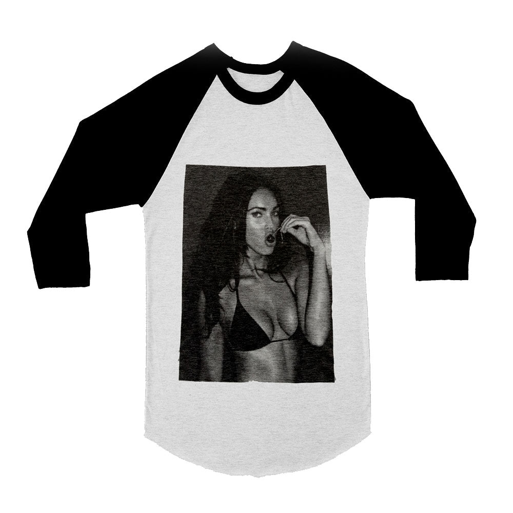 Unisex Megan Fox 3/4 Sleeve Baseball T-Shirt