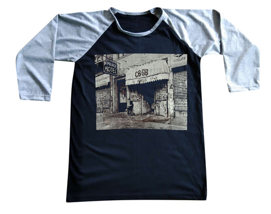 Unisex CBGB Raglan 3/4 Sleeve Baseball T-Shirt