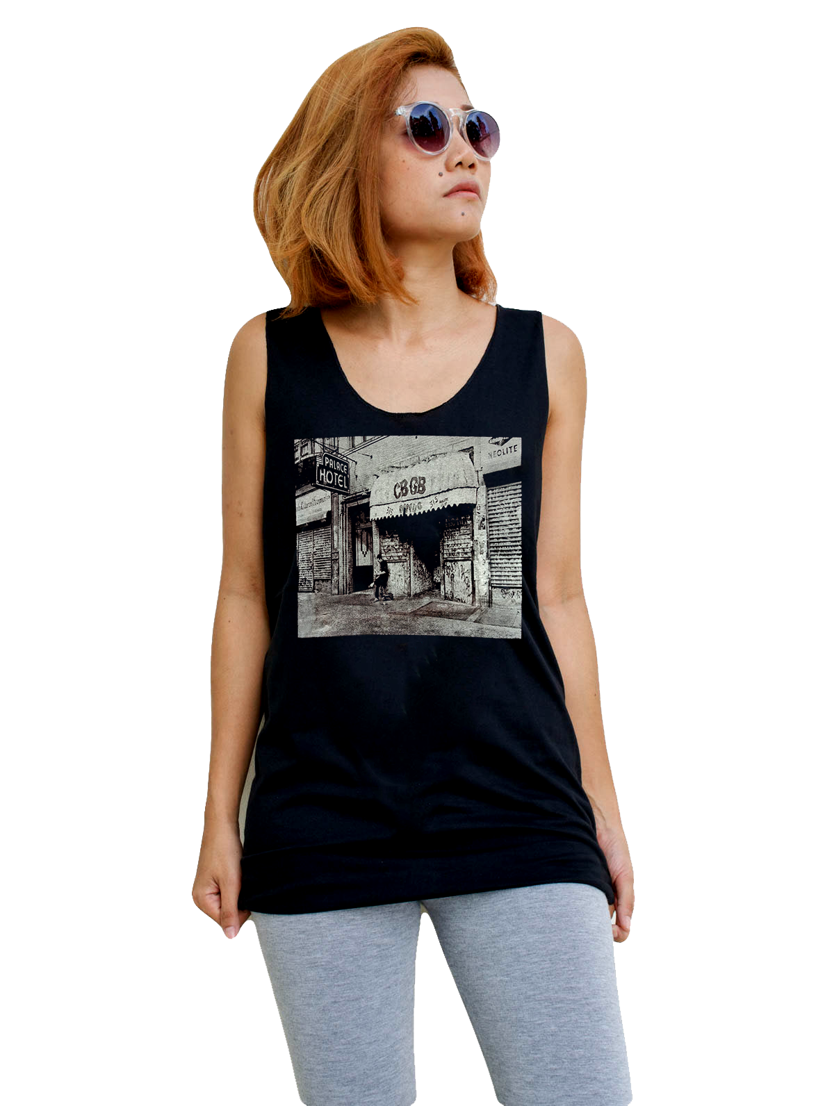 Unisex CBGB Tank-Top Singlet vest Sleeveless T-shirt