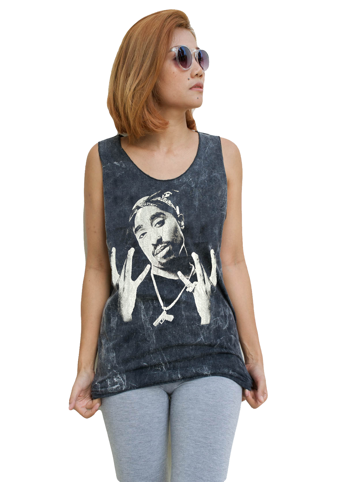 Unisex Tupac 2pac Tank-Top Singlet vest Sleeveless T-shirt