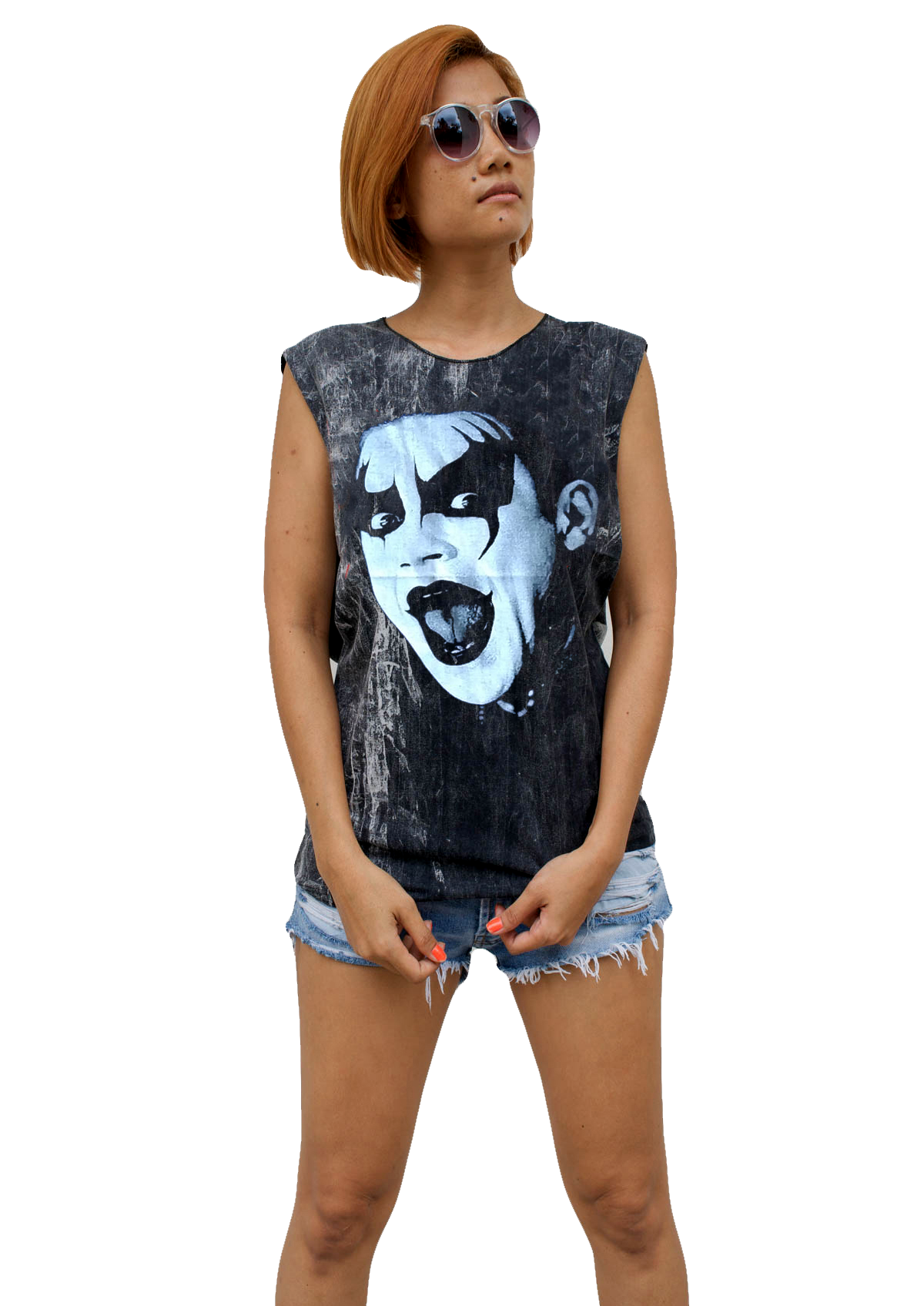 Ladies Robbie Williams Vest Tank-Top Singlet Sleeveless T-Shirt