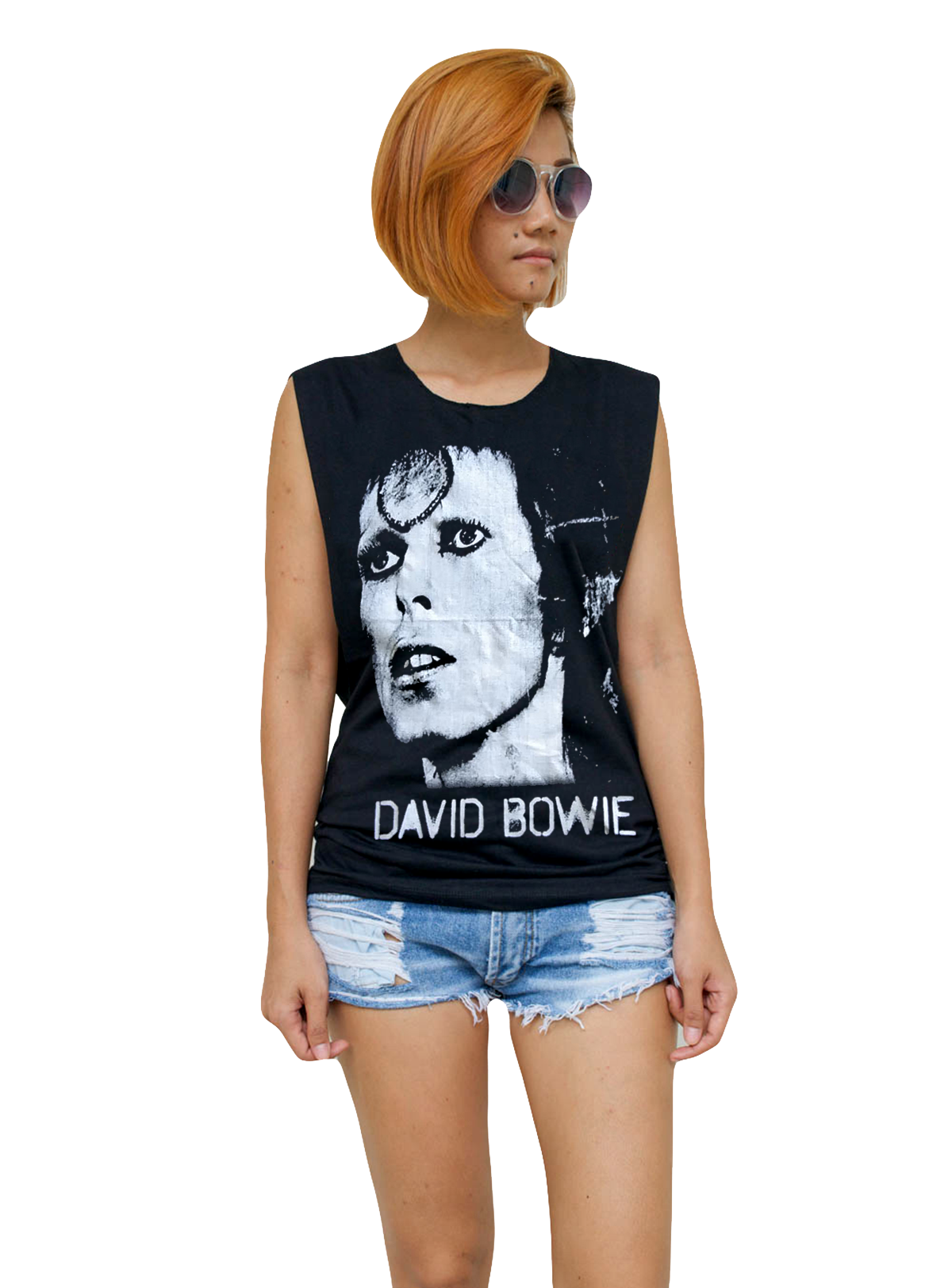 Ladies David Bowie Vest Tank-Top Singlet Sleeveless T-Shirt
