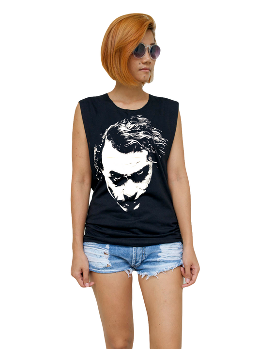 Ladies Heath Ledger The Joker Vest Tank-Top Singlet Sleeveless T-Shirt