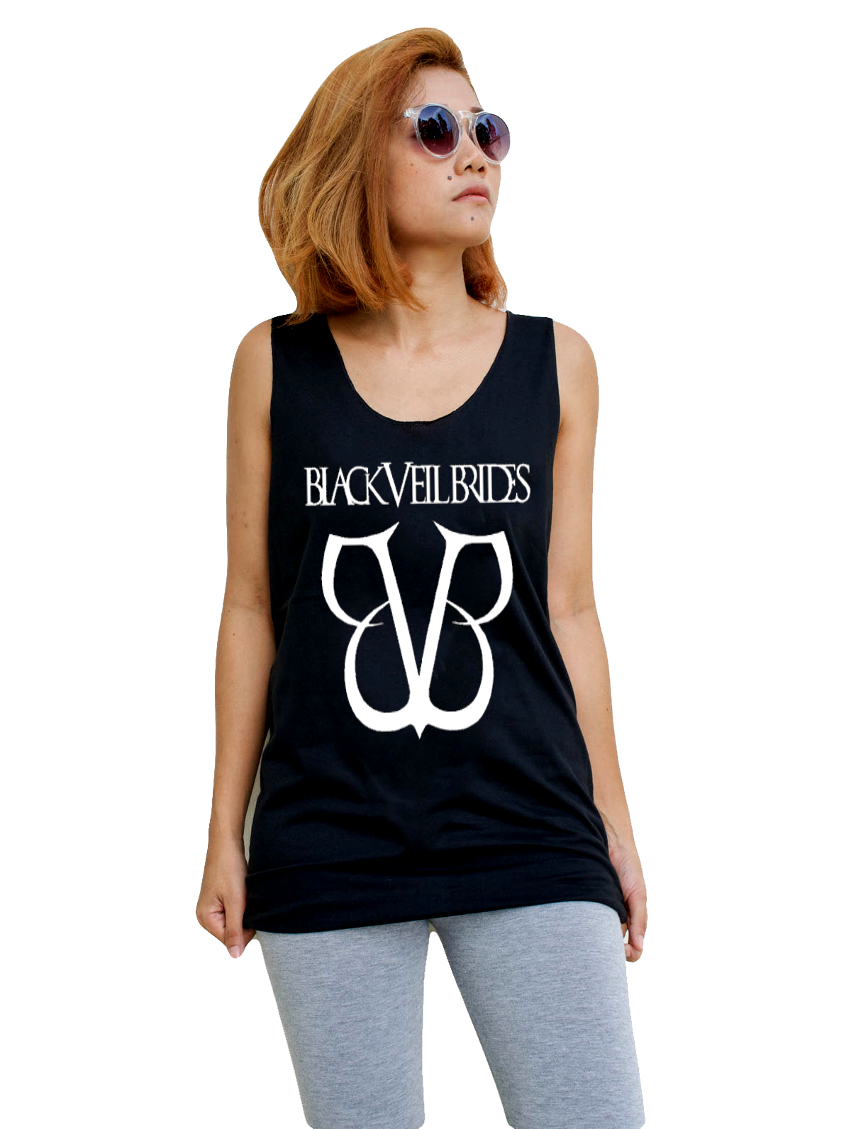 Unisex Black Veil Brides Tank-Top Singlet vest Sleeveless T-shirt