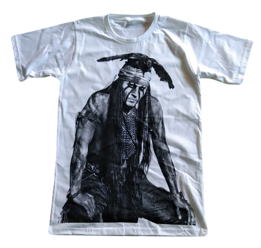 The Lone Ranger Johnny Depp Short Sleeve T-Shirt