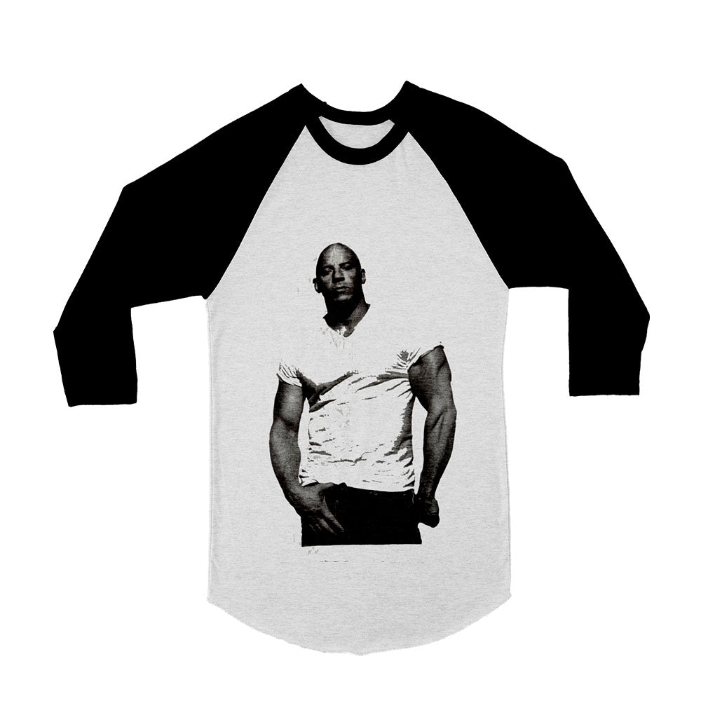 Unisex Vin Diesel 3/4 Sleeve Baseball T-Shirt