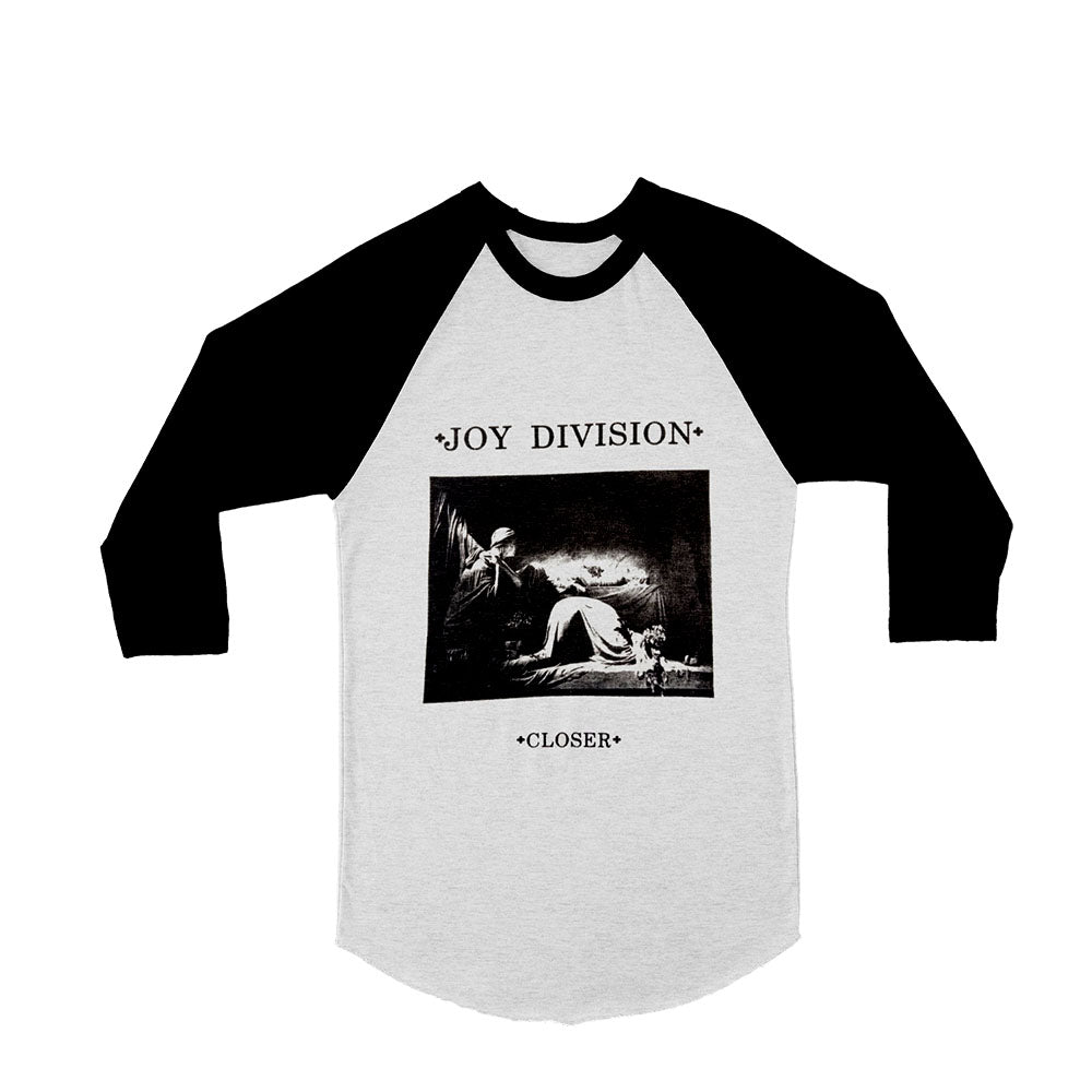 Unisex Joy Division Closer 3/4 Sleeve Baseball T-Shirt
