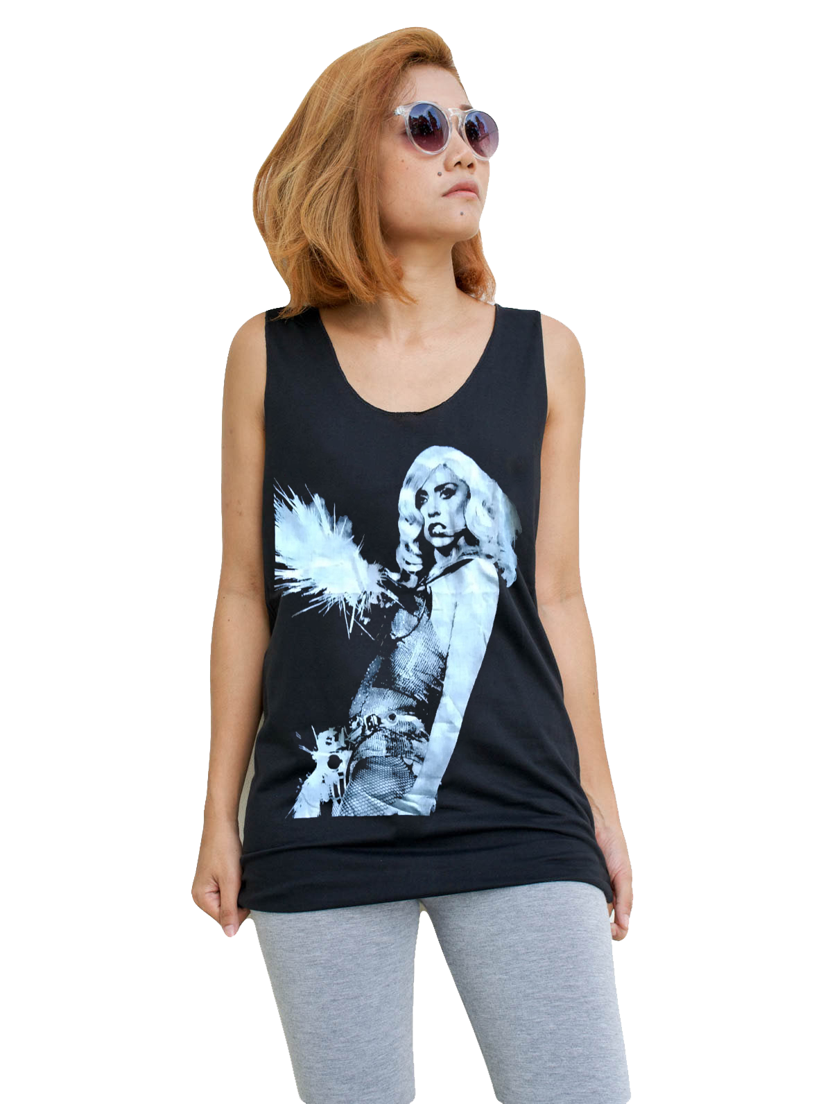 Unisex Lady Gaga Tank-Top Singlet vest Sleeveless T-shirt