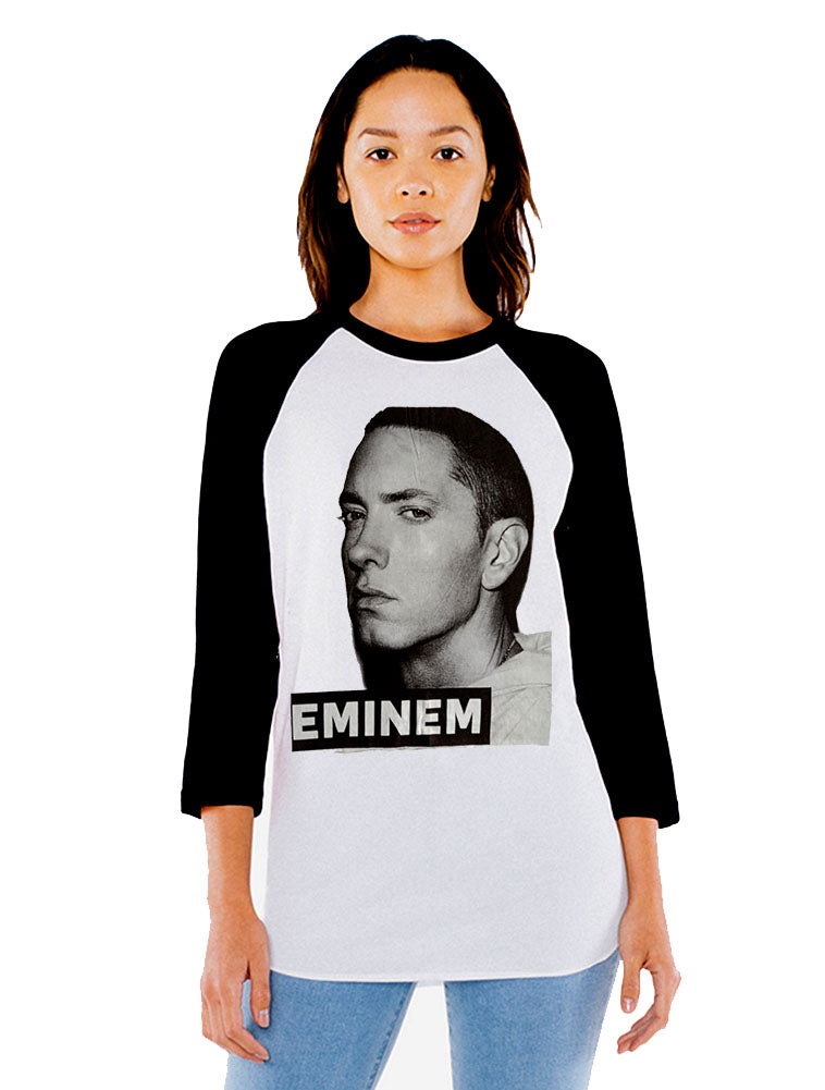 Unisex Eminem 3/4 Sleeve Baseball T-Shirt