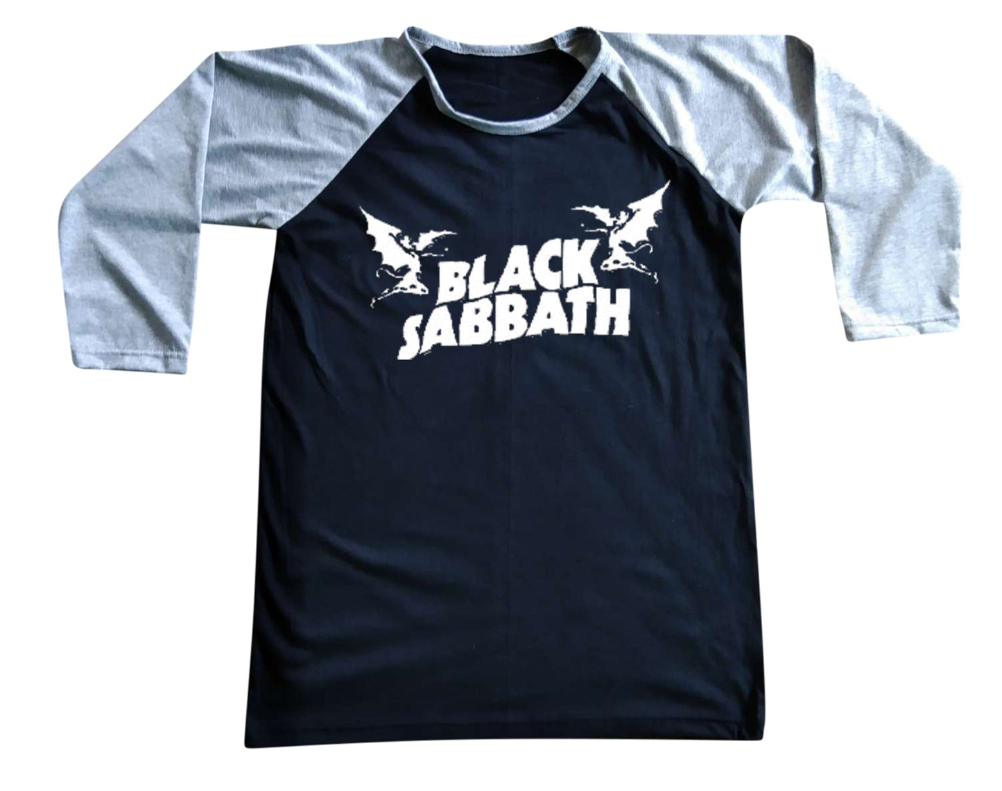 Unisex Black Sabbath Raglan 3/4 Sleeve Baseball T-Shirt