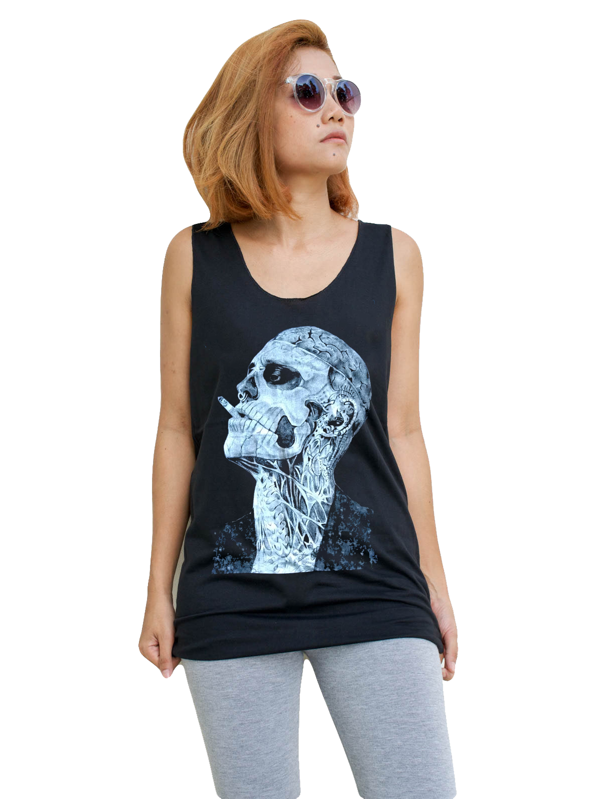 Unisex Zombie Boy Rick Genest Tank-Top Singlet vest Sleeveless T-shirt