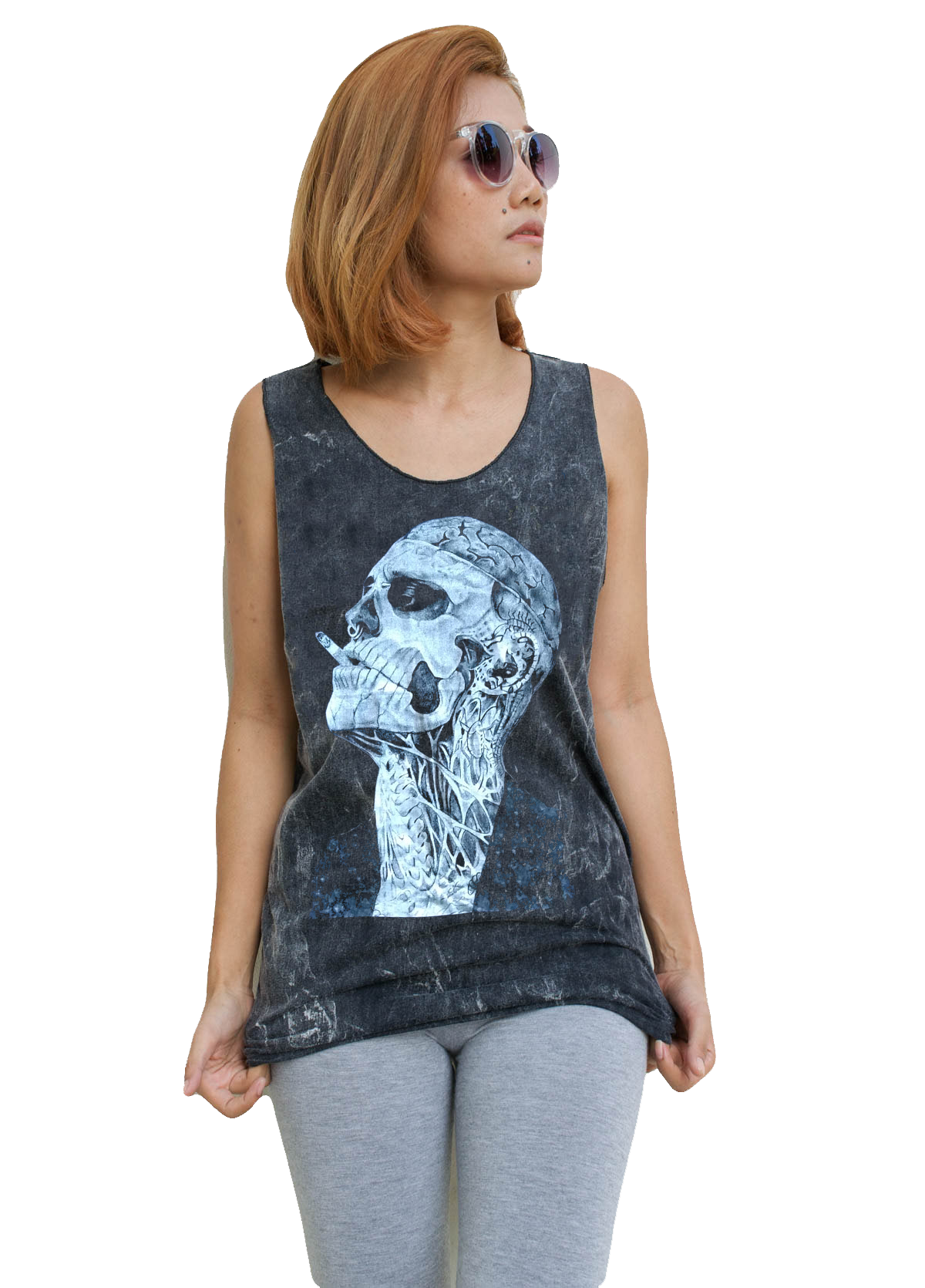 Unisex Zombie Boy Rick Genest Tank-Top Singlet vest Sleeveless T-shirt