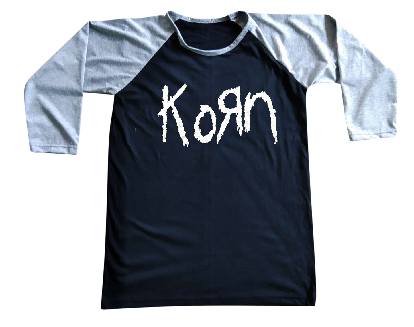 Unisex Korn Raglan 3/4 Sleeve Baseball T-Shirt