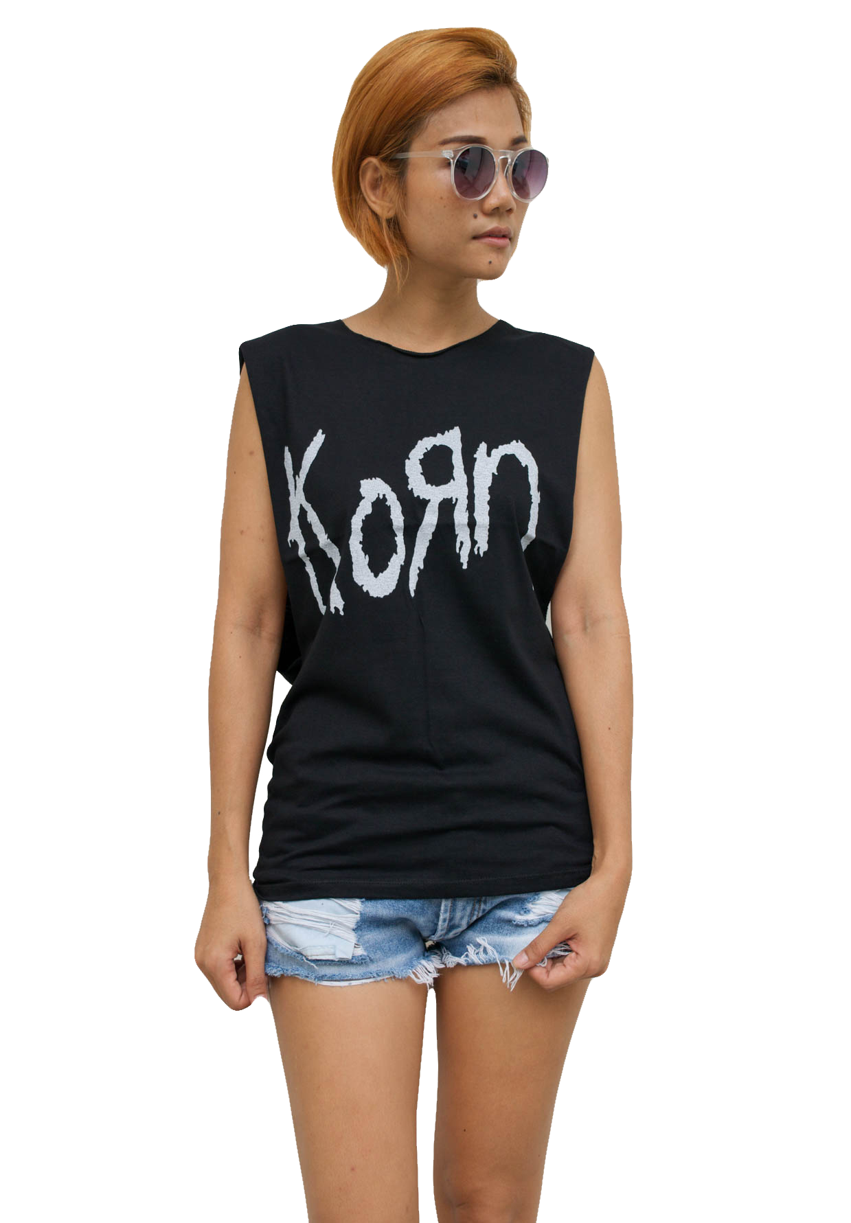 Ladies Korn Vest Tank-Top Singlet Sleeveless T-Shirt