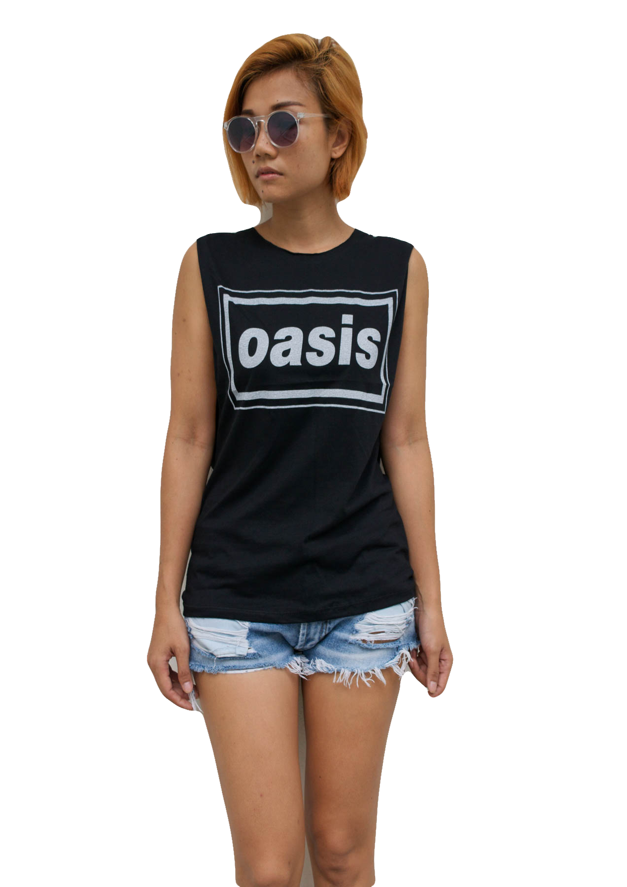 Ladies Oasis Vest Tank-Top Singlet Sleeveless T-Shirt