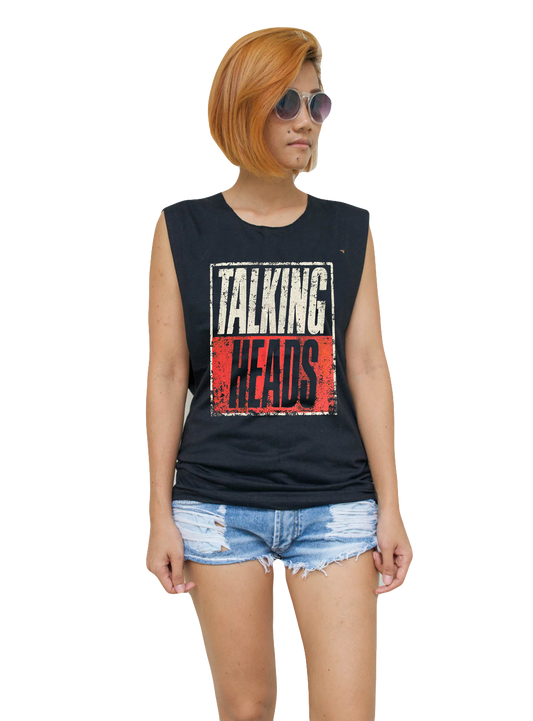 Ladies Talking Heads Vest Tank-Top Singlet Sleeveless T-Shirt