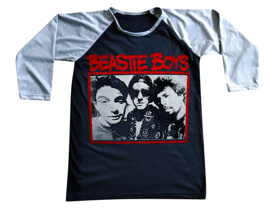 Unisex Beastie Boys Raglan 3/4 Sleeve Baseball T-Shirt