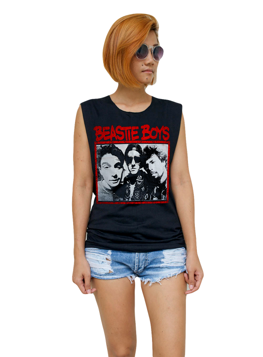 Ladies Beastie Boys Vest Tank-Top Singlet Sleeveless T-Shirt