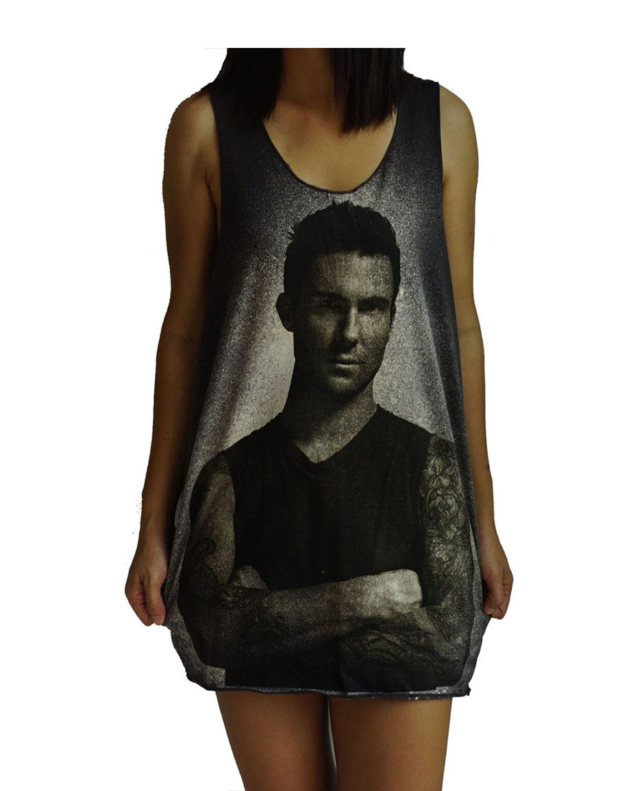 Unisex Adam Levine Maroon 5 Tank-Top Singlet vest Sleeveless T-shirt