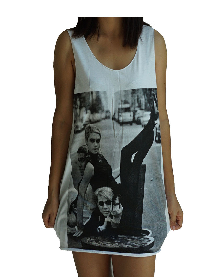 Unisex Andy Warhol Edie Sedgwick Tank-Top Singlet vest Sleeveless T-shirt