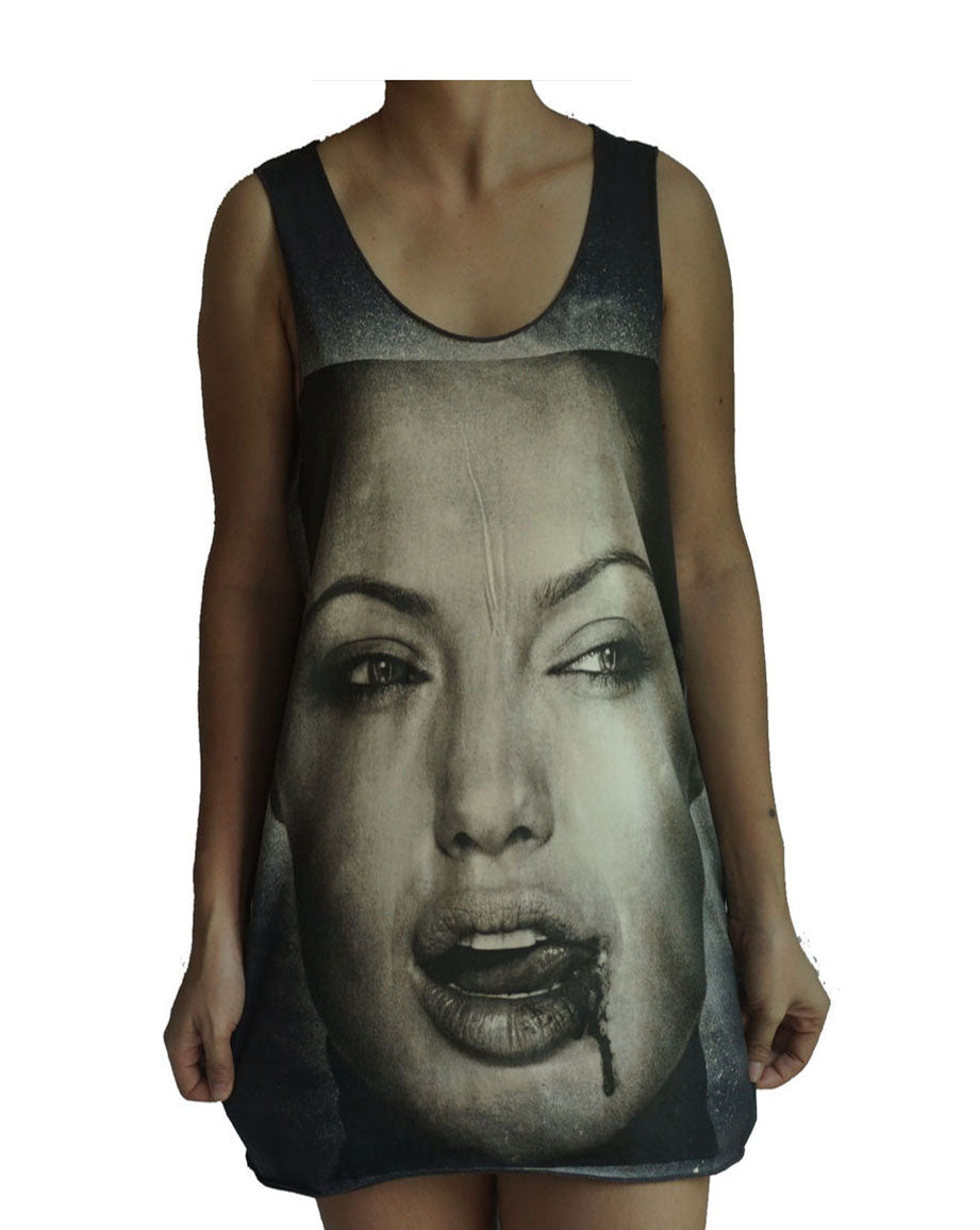 Unisex Angelina Jolie Tank-Top Singlet vest Sleeveless T-shirt