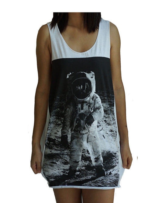 Unisex Astronaut NASA Buzz Aldrin Tank-Top Singlet vest Sleeveless T-shirt