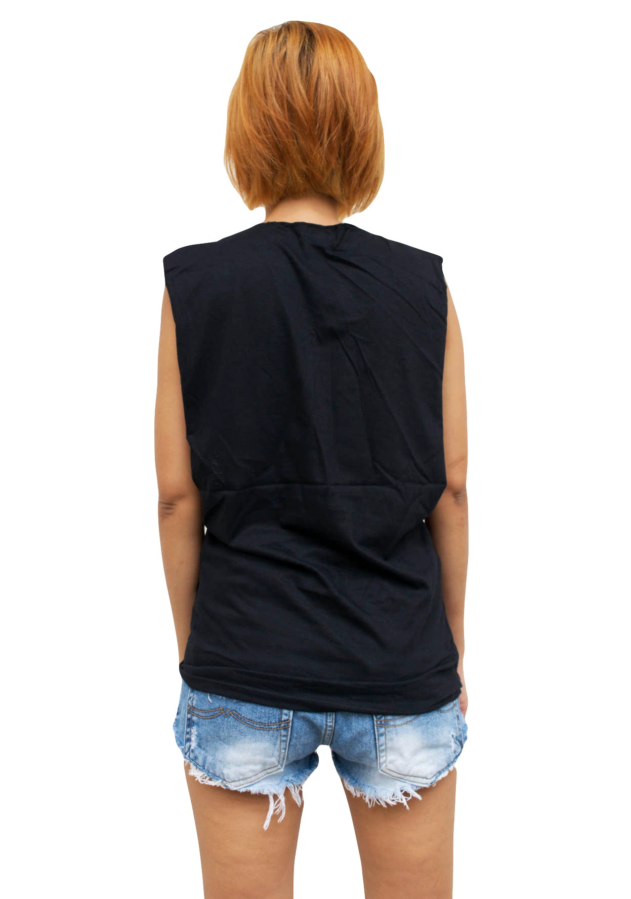 Ladies Bauhaus Vest Tank-Top Singlet Sleeveless T-Shirt