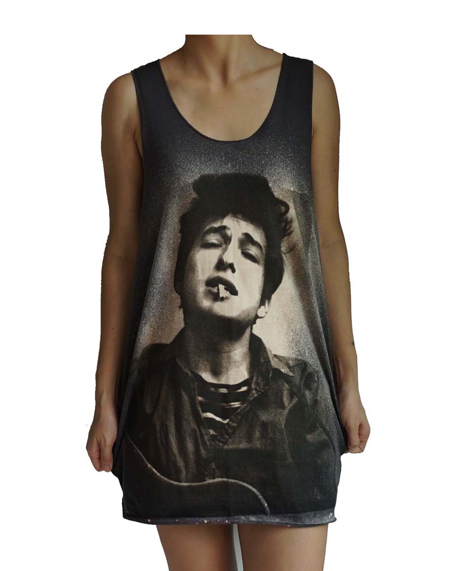 Unisex Bob Dylan Tank-Top Singlet vest Sleeveless T-shirt