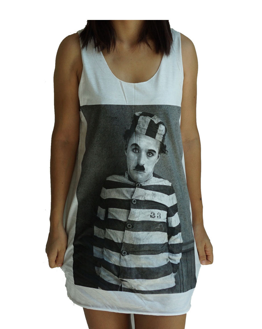 Unisex Charlie Chaplin Tank-Top Singlet vest Sleeveless T-shirt